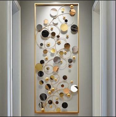 Metallic Radiant Button Burst Wall Art (20 x 50 Inches)